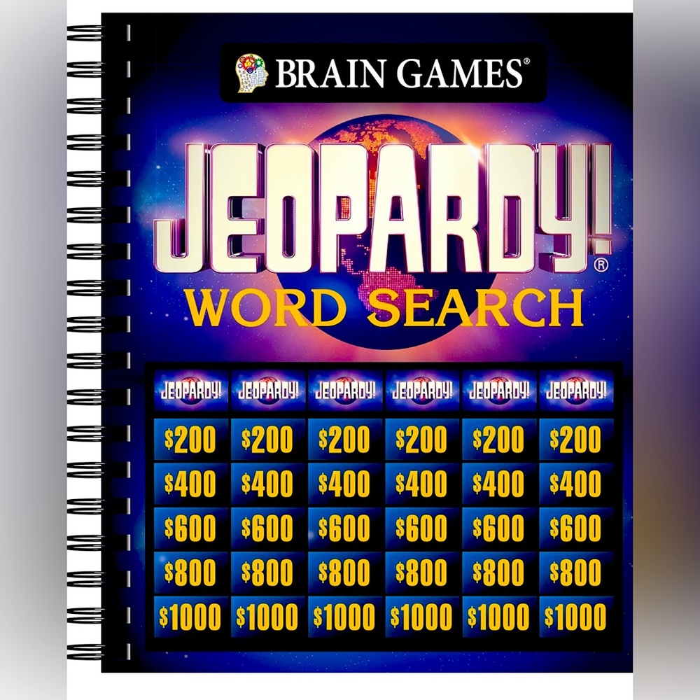 Brain Games Jeopardy Word Search Puzzle Book NWOT